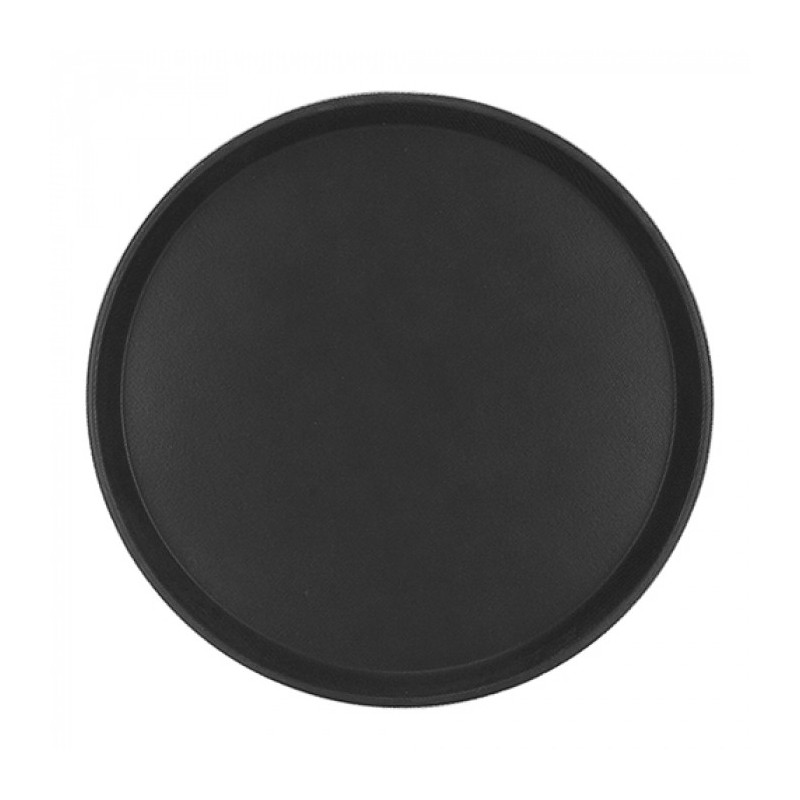 Plateau antidérapant rond noir diam 40cm - Caterchef -  ref: 430040
