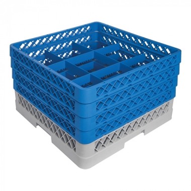 Casier à verres 9 compartiments diamètre 150 mm / H. 240 mm - Caterracks -  ref: CR0914