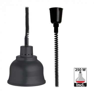 Abat-jour noir avec ampoule - Caterchef star -  ref: 508021