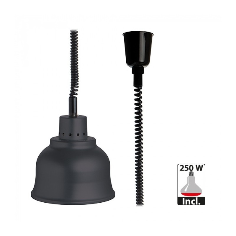 Abat-jour noir avec ampoule - Caterchef star -  ref: 508021