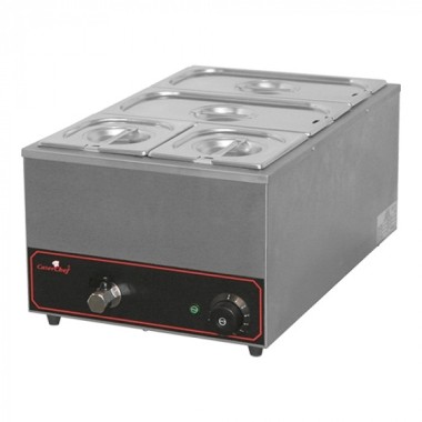 Bain marie 2 x 1/3 + 2x 1/6 GN bas 150 mm  - Caterchef star -  ref: 688034