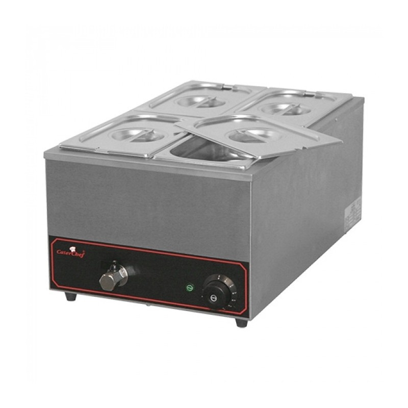 Bain marie 4x 1/4 GN bas 150 mm - Caterchef star -  ref: 688033