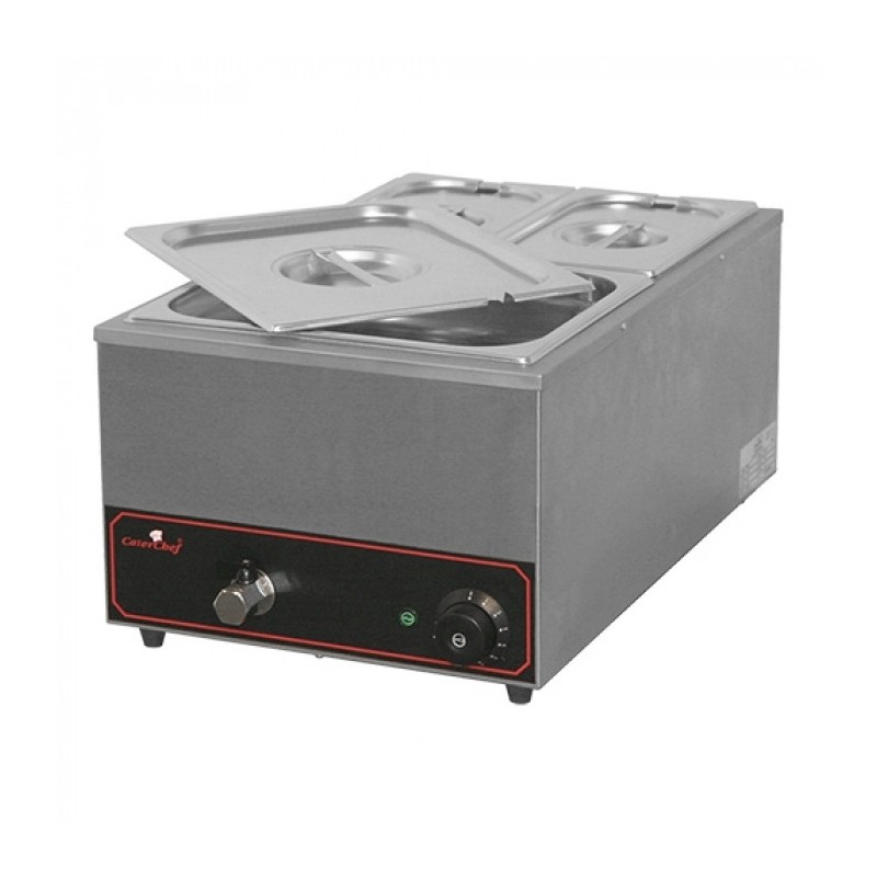 Bain marie 2 x 1/4 GN + 1x 1/2 GN 150mm- Caterchef star -  ref: 688032