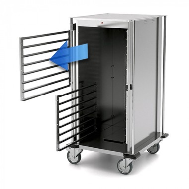 Chariot chauffant Inox 10 x GN 1/1 - Caterchef star -  ref: 710125