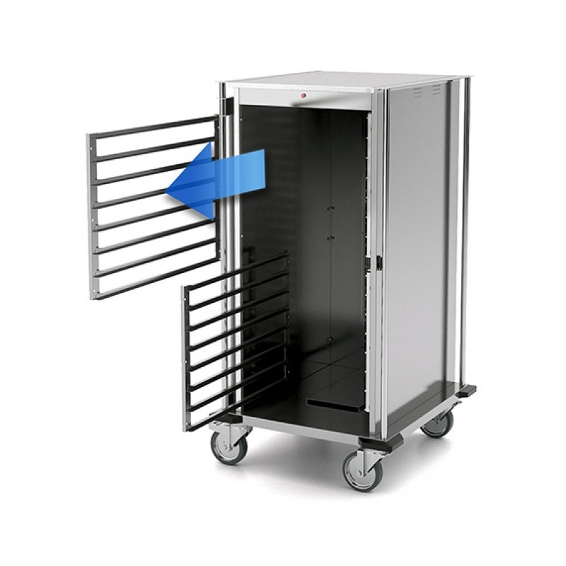 Chariot chauffant Inox 10 x GN 1/1 - Caterchef star -  ref: 710125