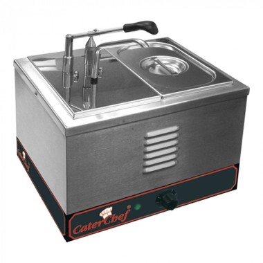 Chauffe-sauce a/dispenser avec compartiment 1/4 GN - Caterchef star -  ref: 688224