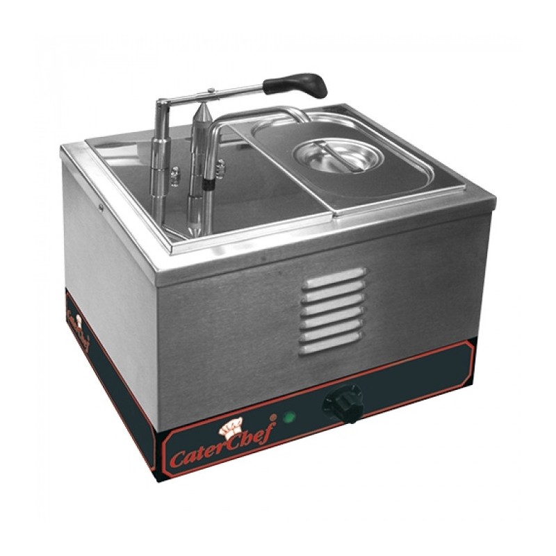 Chauffe-sauce a/dispenser avec compartiment 1/4 GN - Caterchef star -  ref: 688224