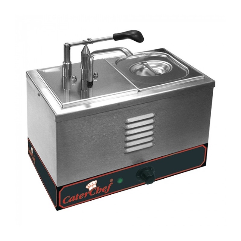 Chauffe-sauce a/dispenser avec compartiment 1/6 GN - Caterchef star -  ref: 688221