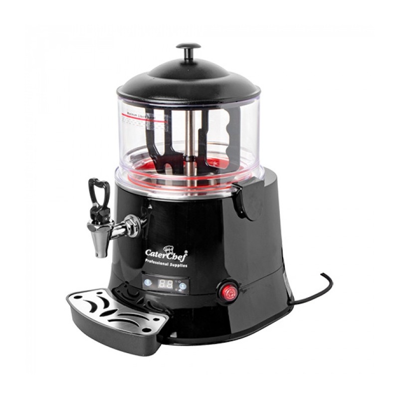 Distributeur de chocolat chaud 5 L noir - Caterchef star -  ref: 417105