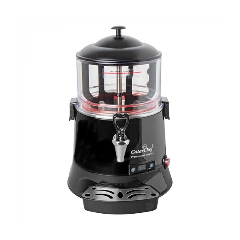 Distributeur de chocolat chaud 5 L noir - Caterchef star -  ref: 417105