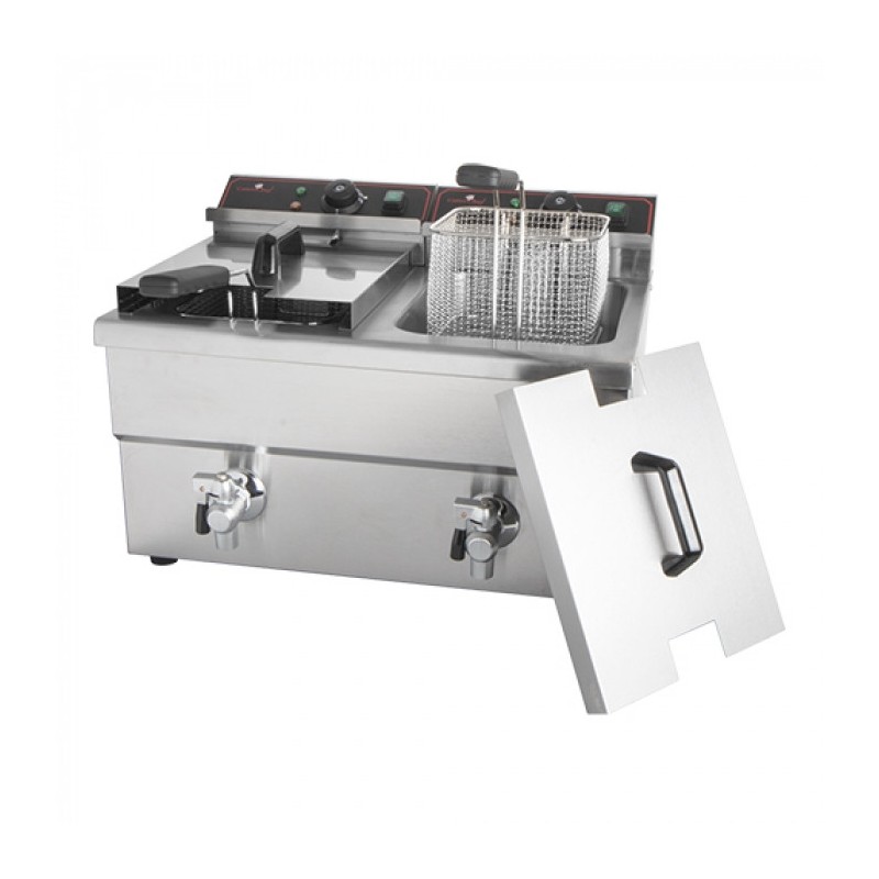 Friteuse 8 L + 8 L - Caterchef star -  ref: 688828