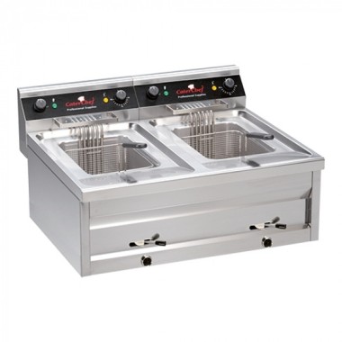 Friteuse de table 12 L + 12 L - Caterchef star -  ref: 508124