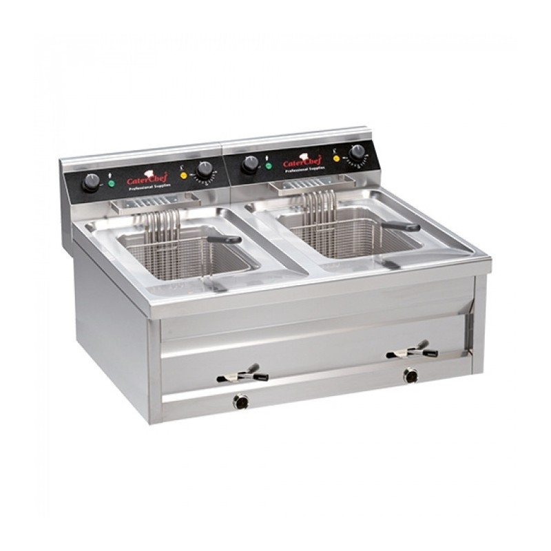 Friteuse de table 12 L + 12 L - Caterchef star -  ref: 508124