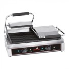 Grill de contact rainurée 2 zones de chauffage - Caterchef star -  ref: 688415