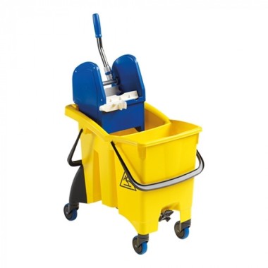 Chariot de nettoyage 2 compartiments 15 L + 15 L - Denox -  ref: 600100