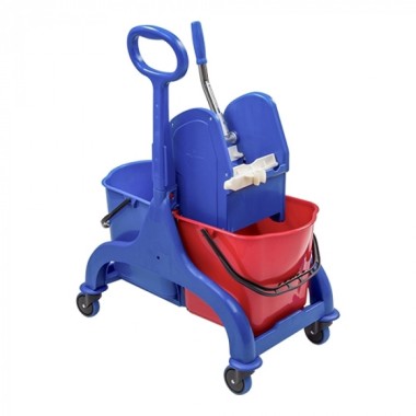 Chariot de nettoyage 2 compartiments  25 L + 25 L - Denox -  ref: 600225