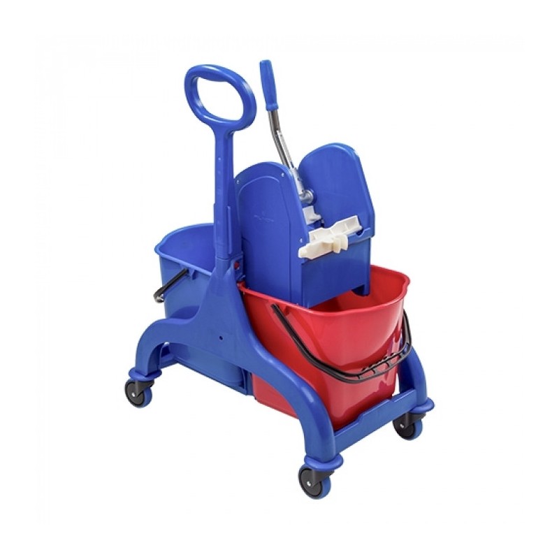 Chariot de nettoyage 2 compartiments  25 L + 25 L - Denox -  ref: 600225