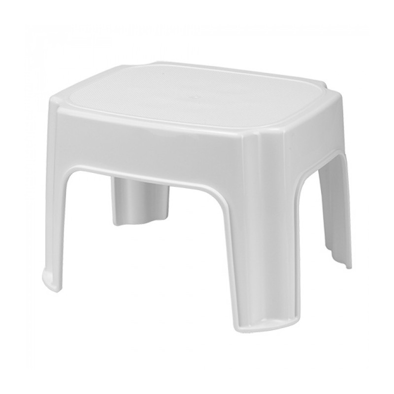 Escabeau blanc 24 .5 cm - Denox -  ref: 600005