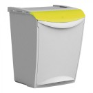 Poubelle jaune 423 x 340 mm 25 L - Denox -  ref: 600082