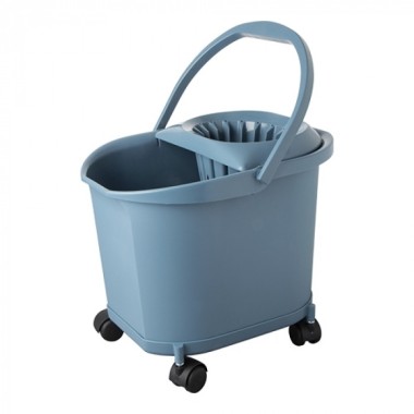 Seau sur roue avec essoreuse 16 L - Denox -  ref: 600025