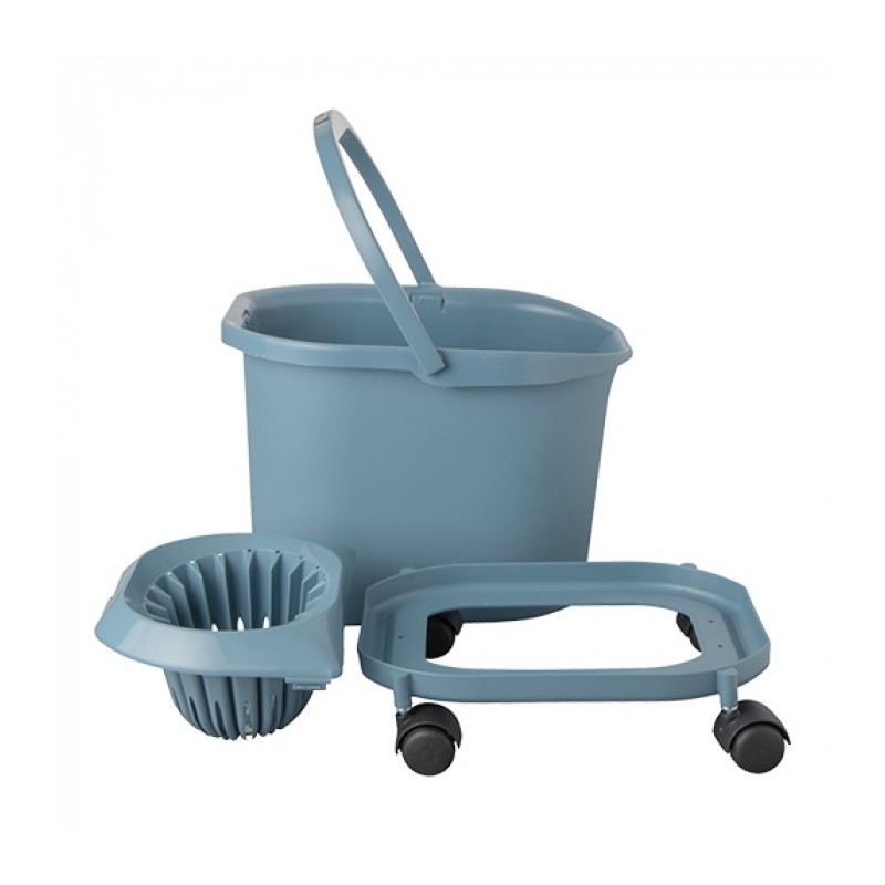 Seau sur roue avec essoreuse 16 L - Denox -  ref: 600025
