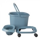 Seau sur roue avec essoreuse 16 L - Denox -  ref: 600025
