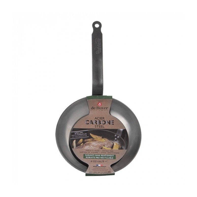 Poêle Lyonnaise Ø22cm - De buyer -  ref: 001003