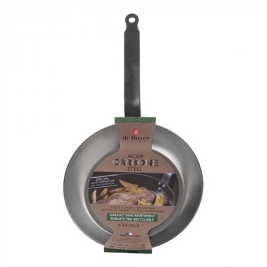 Poêle Lyonnaise Ø24cm - De buyer -  ref: 001004