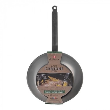 Poêle Lyonnaise Ø26cm - De buyer -  ref: 001005