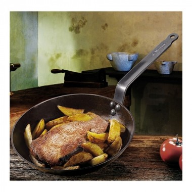 Poêle Lyonnaise Ø30cm - De buyer -  ref: 001007