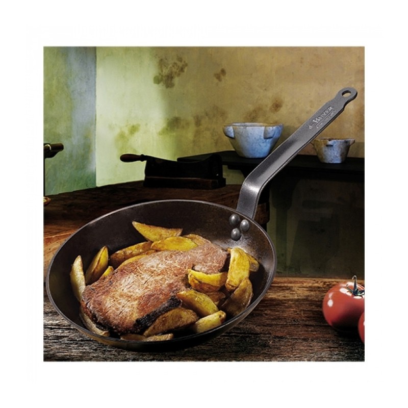 Poêle Lyonnaise Ø30cm - De buyer -  ref: 001007
