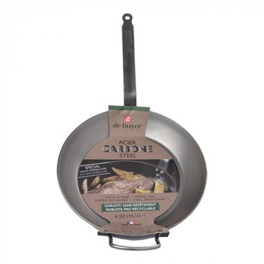 Poêle Lyonnaise Ø32cm - De buyer -  ref: 001008