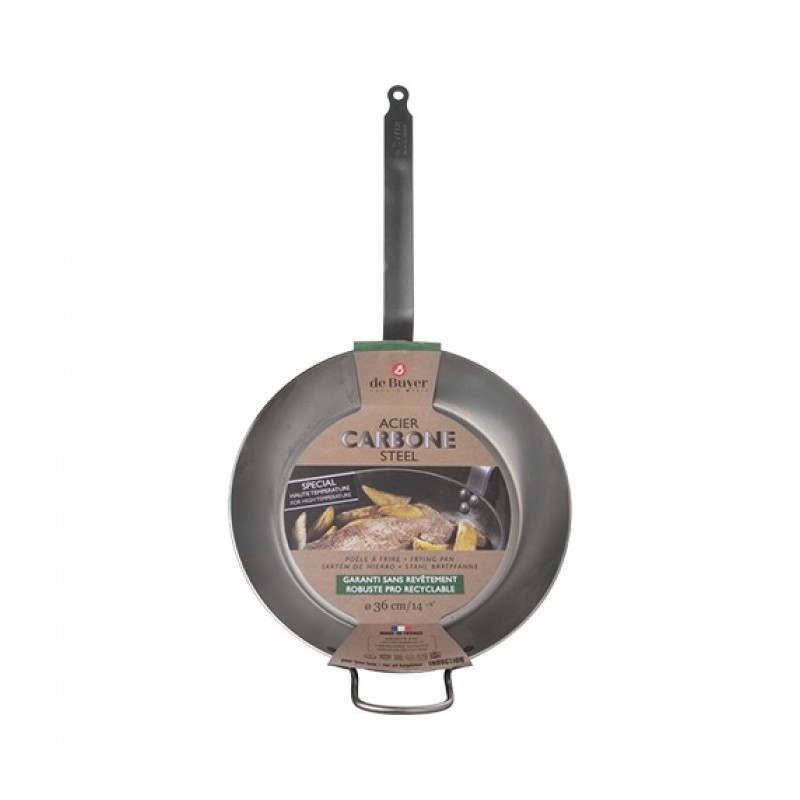Poêle Lyonnaise Ø36cm - De buyer -  ref: 001009