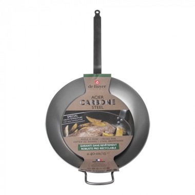 Poêle Lyonnaise Ø40cm - De buyer -  ref: 001010