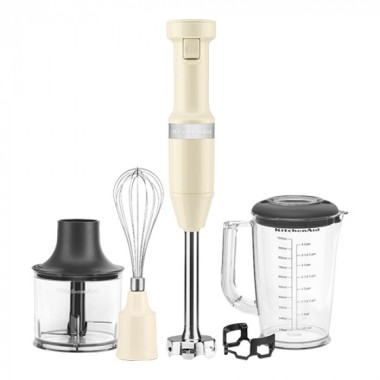 Mixeur plongeant et fouet combinés 20 cm - Crème - KitchenAid -  ref: 521163