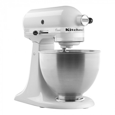 Batteur mélangeur professionnel 4,2 litres - Blanc - Série K45 - KitchenAid -  ref: 521004