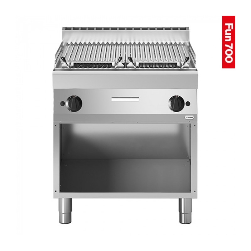 Grill pierre de lave 2-zones - Modular -  ref: 318773
