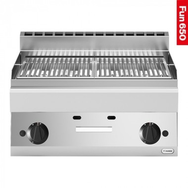 Grill pierre de lave 2-zones - Modular -  ref: 318317