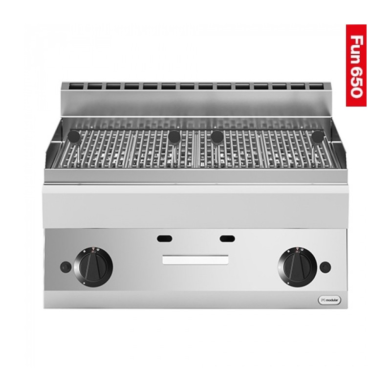 Grill pierre de lave 2-zones - Modular -  ref: 318311