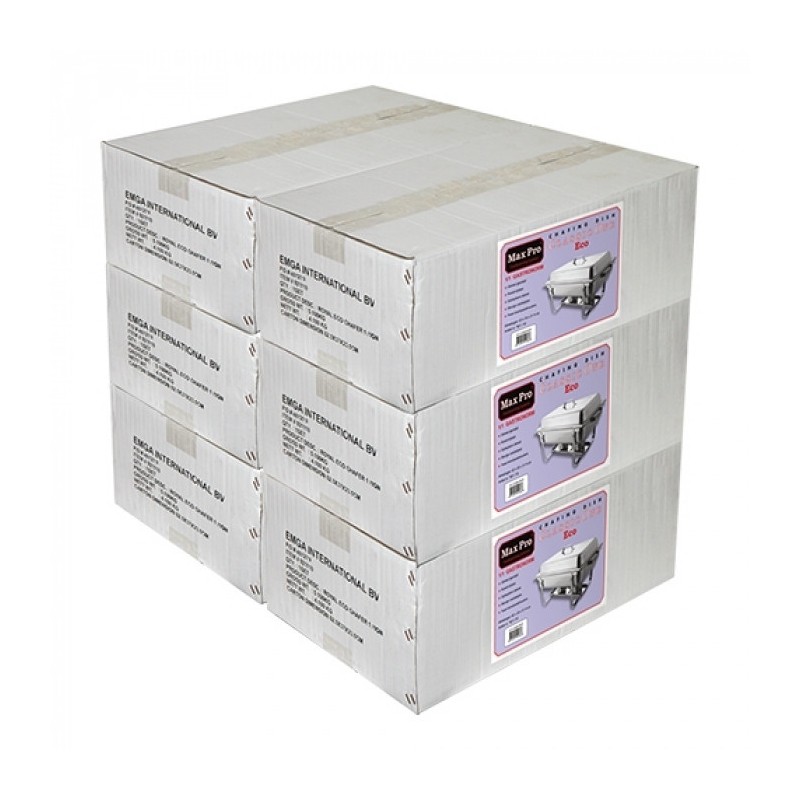 Chafing dish GN1/1Lot de 6 - Max Pro -  ref: 921116