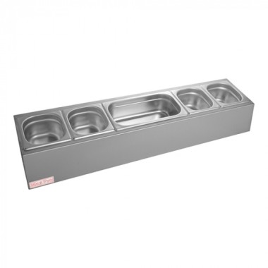 Distributeur de condiments 4xGN1/6+1xGN1/3 - Max Pro -  ref: 921091