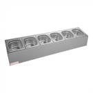 Distributeur de condiments 6xGN1/6 - Max Pro -  ref: 921090