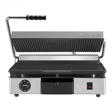 Grill de contact lisse-rainurée - Milan Toast -  ref: 420077