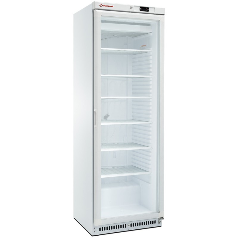 Armoire congélateur statique, vitrée, 400 litres. blanc - Diamond