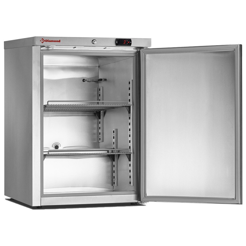 Congélateur statique, 150 litres. acier inox - Diamond