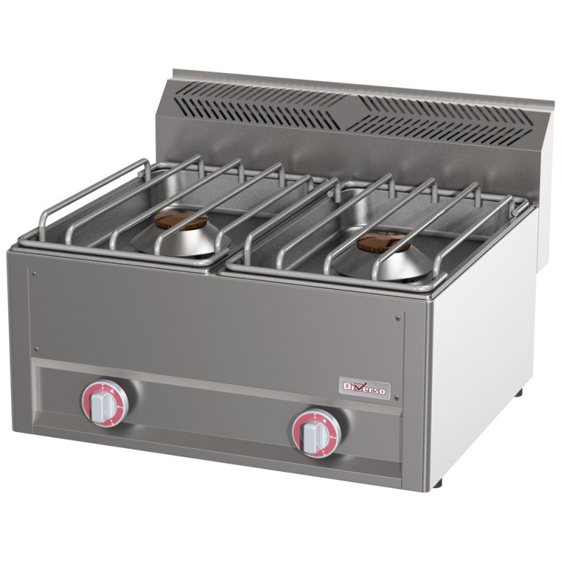 Cuisinière 2 feux 8 Kw surpuissants - Diverso