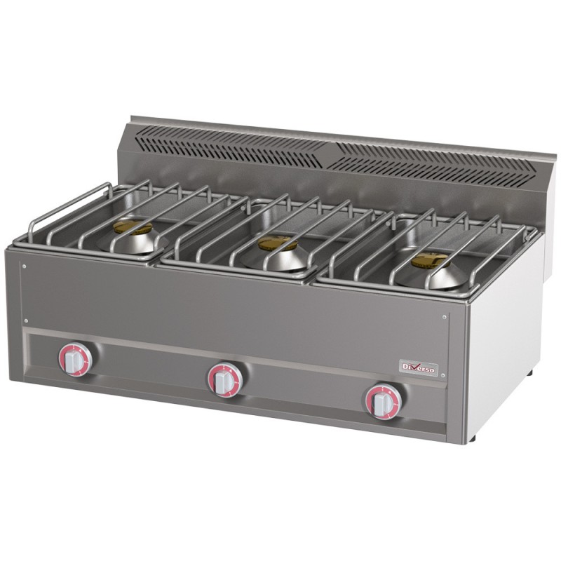 Cuisinière 3 feux 8 Kw surpuissants - Diverso
