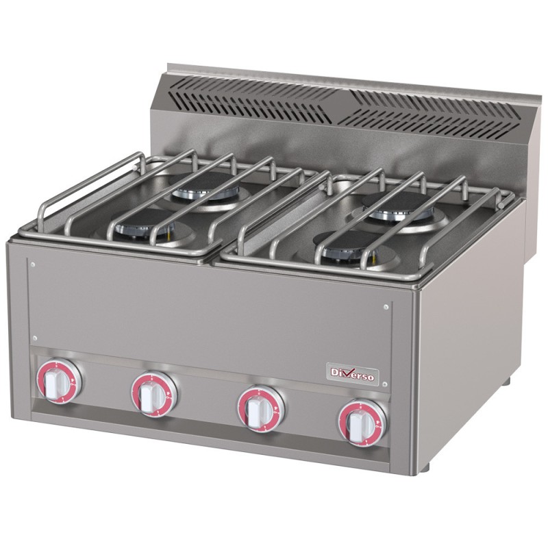 Cuisinière 4 feux gaz - Diverso