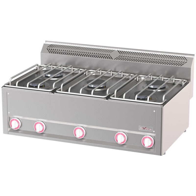 Cuisinière 6 feux gaz - Diverso