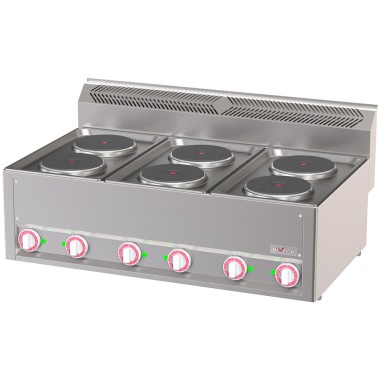 Cuisinière électrique 6 plaques - Diverso